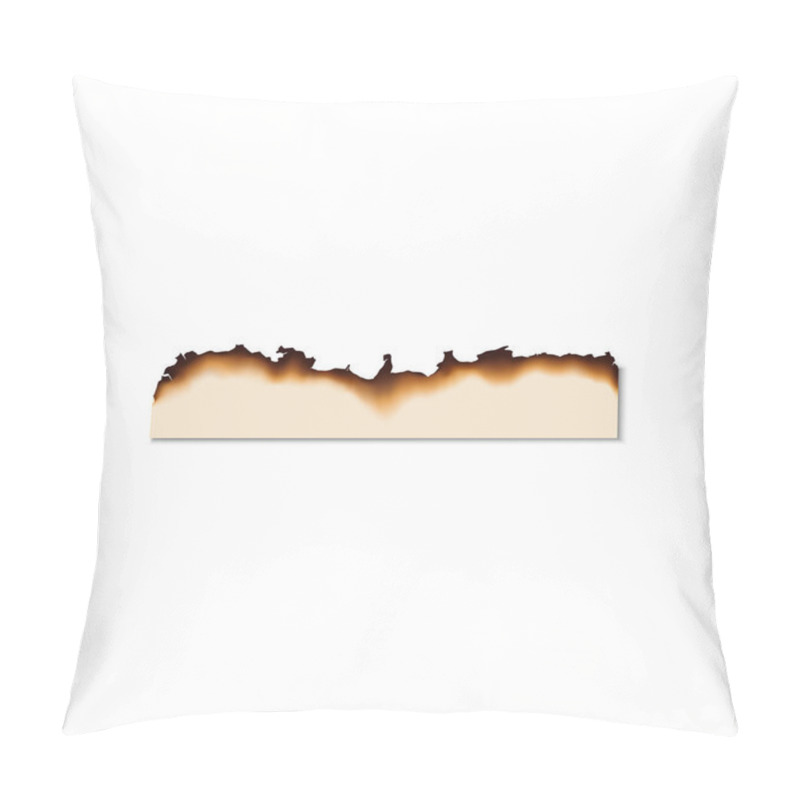 Personality  Piece Of Paper With Burnt Edges Isolated Page Pillow Covers