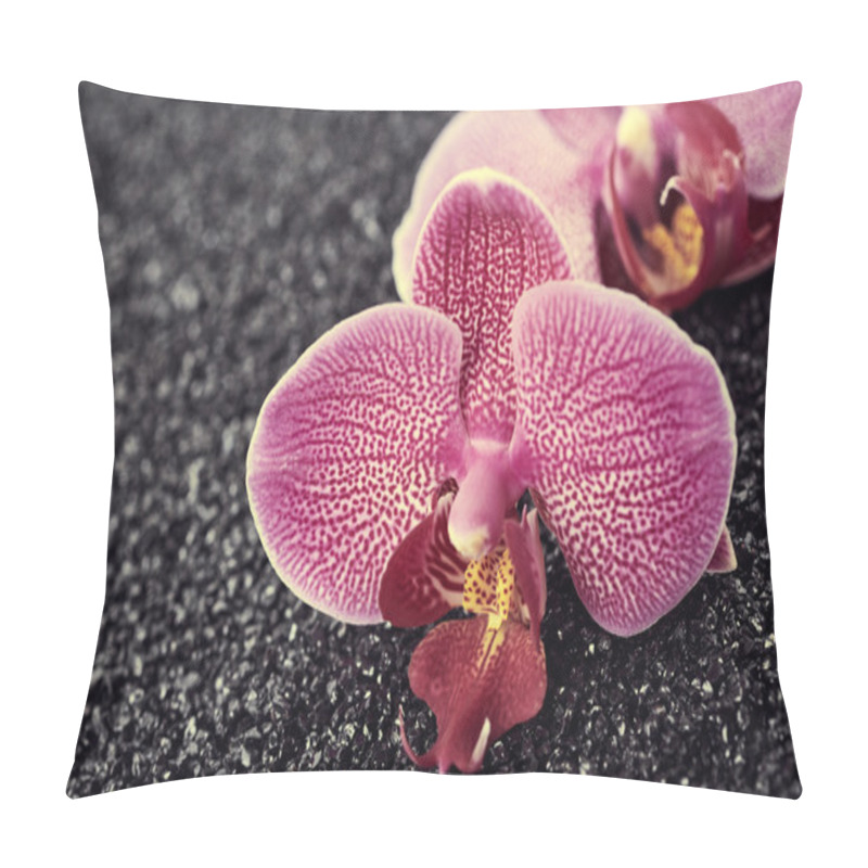 Personality  Purple Orchid Flowers  Pillow Covers