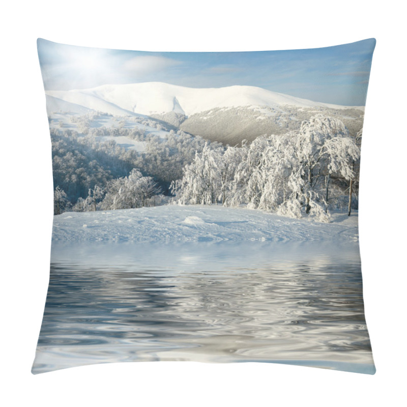 Personality  Winter In The Mountains Pillow Covers