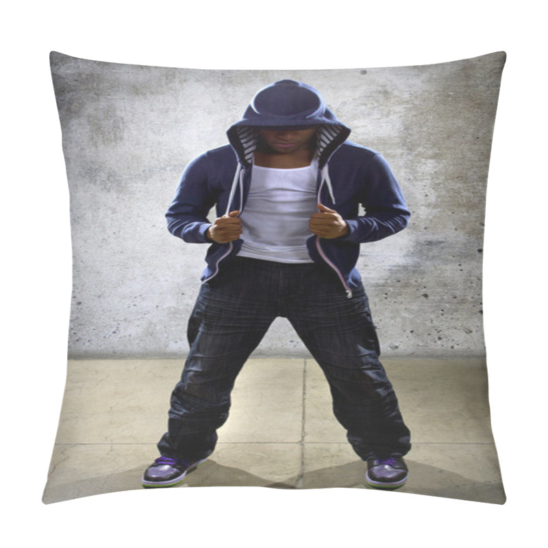 Personality  Black Male Dancing Hip Hop Pillow Covers