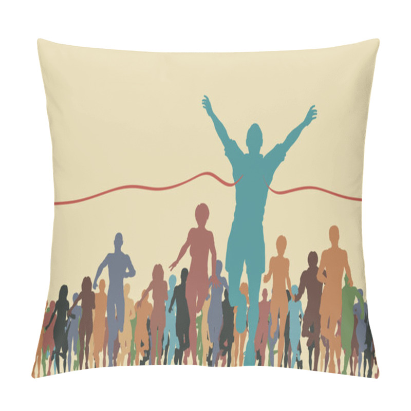 Personality  Finishing Line Pillow Covers