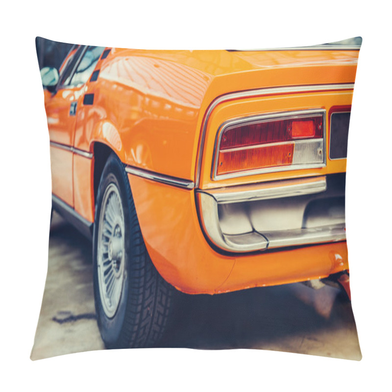 Personality  Rear View Of A Car Pillow Covers