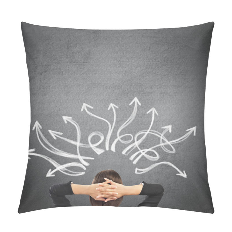 Personality  Businesswoman And Twisted Arrows Pillow Covers