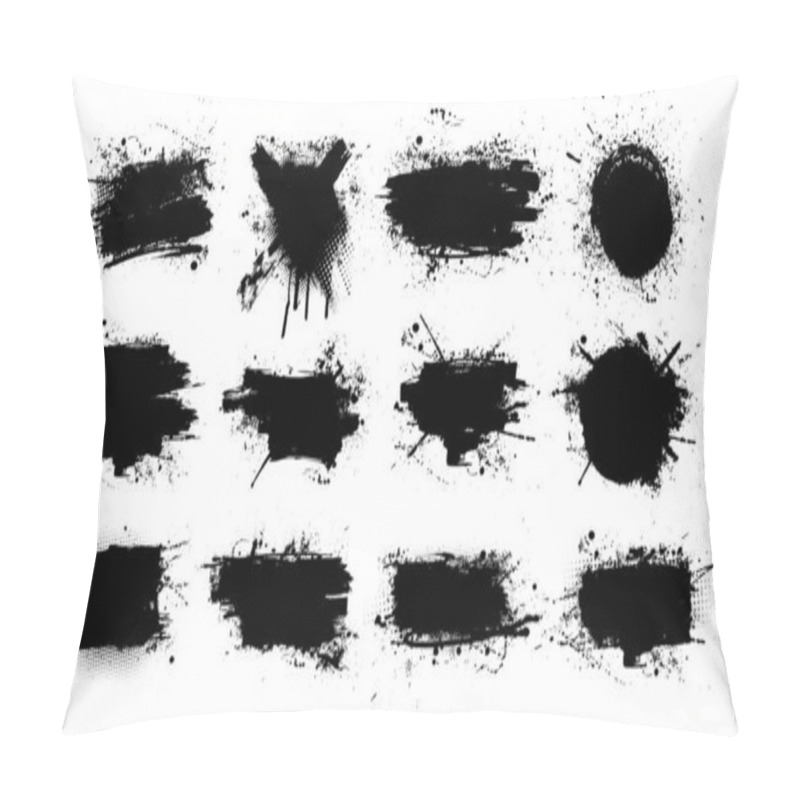 Personality  Paint Brush Stains, Ink Splashes, Strokes Pillow Covers