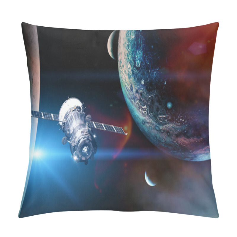 Personality  Alien Planets. Spacecraft Launch Into Space. Elements Of This Image Furnished By NASA. Pillow Covers