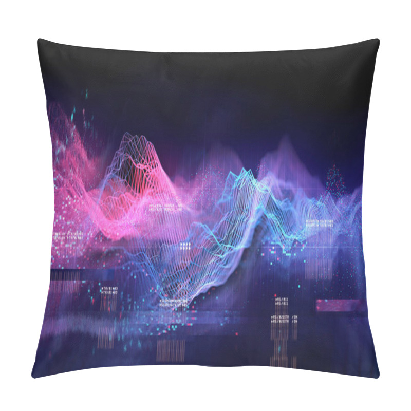 Personality  Technical Futuristic Graph Pillow Covers