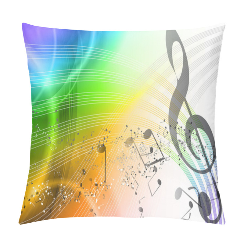 Personality  Rainbow Music Pillow Covers