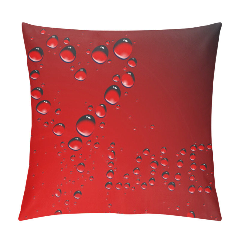 Personality  Heart Made From Waterdrops Pillow Covers