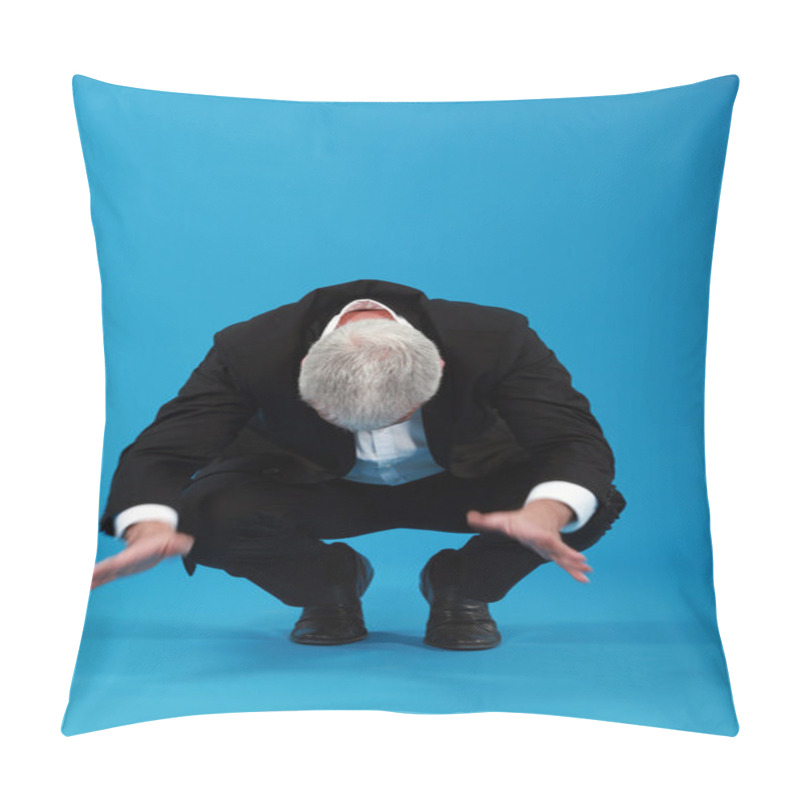 Personality  Businessman Falling Over Pillow Covers