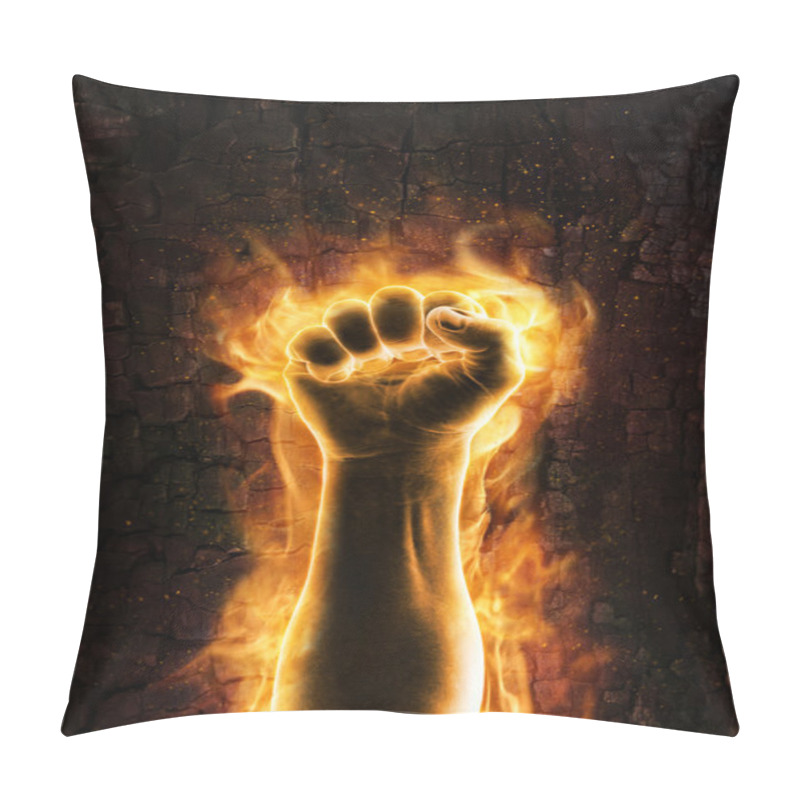 Personality  Fist Of Fire Pillow Covers