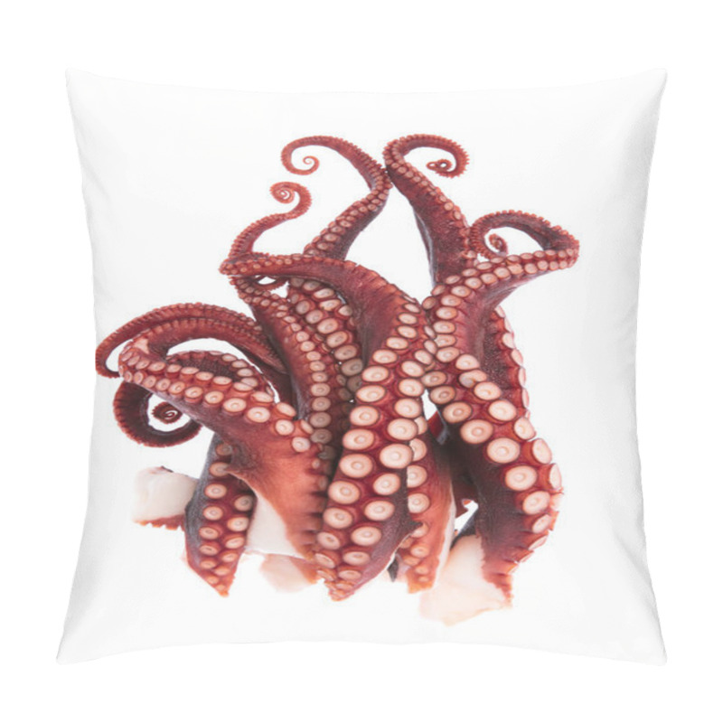 Personality  Tentacles Of Octopus Isolated On White Background Pillow Covers