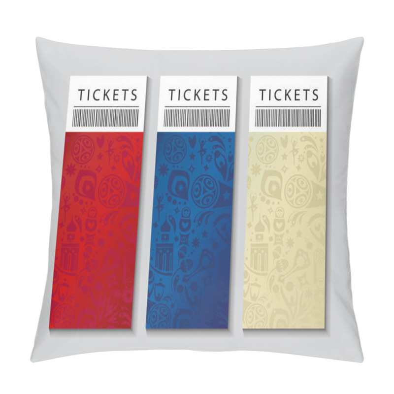 Personality  2018 FIFA WORLD CUP RUSSIA Soccer Abstract Football Tournament Tickets Template Background, Dynamic Texture Modern Concept Banner Vector World Cup Competition. Championship Soccer Wallpaper, Gift Card, Voucher, Coupon Set Cover, Russian Folk Art Fifa Pillow Covers