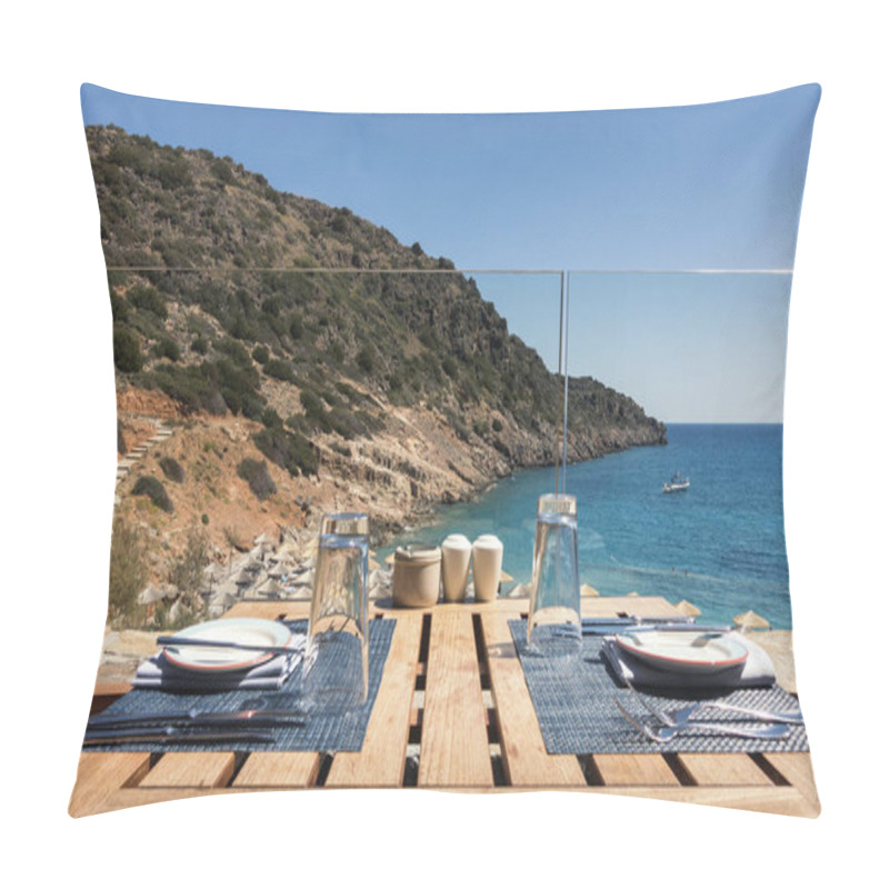 Personality  Sea Beach. Day Time Shot Pillow Covers