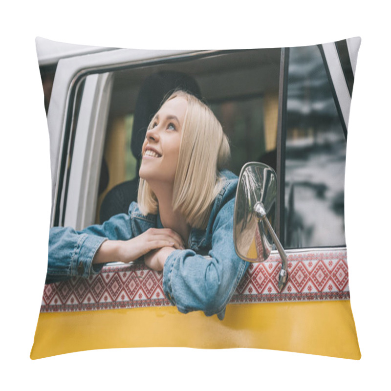 Personality  Happy Beautiful Girl Pillow Covers