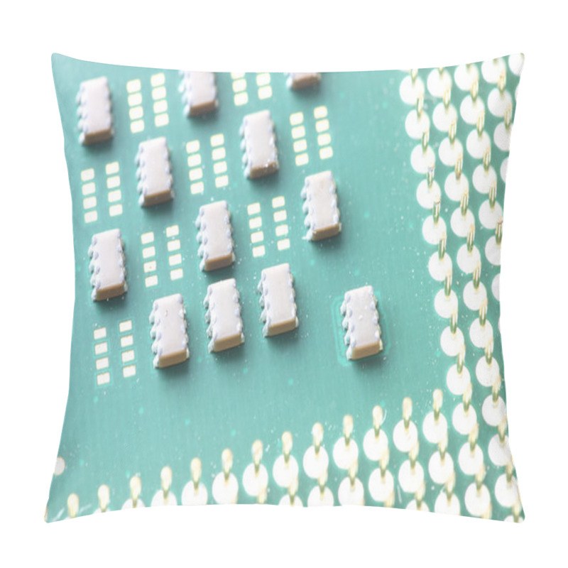 Personality  Focus The Microprocessor CPU Of Computer. Pillow Covers