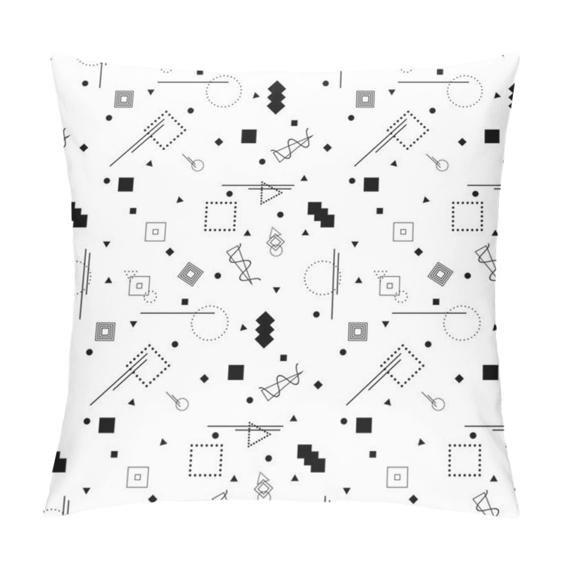 Personality  Vector Abstract Memphis Pattern. Pillow Covers