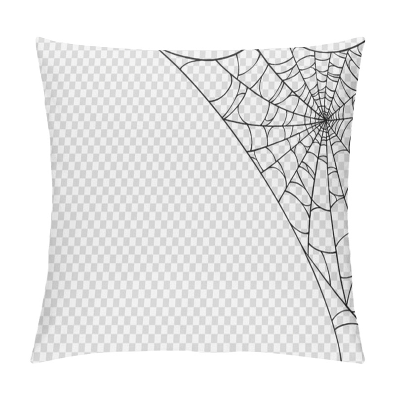 Personality  Halloween Party Background With Spiderwebs Isolated Png Or Transparent Texture,blank Space For Text,element Template For Poster,brochures, Online Advertising,vector Illustration  Pillow Covers