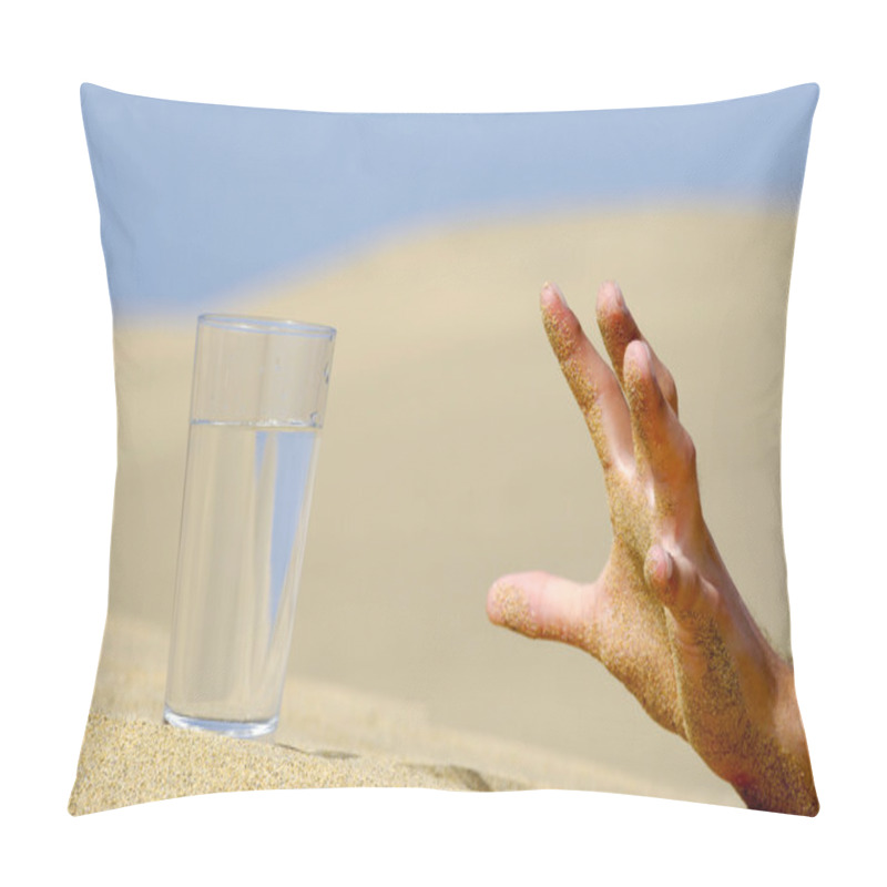 Personality  Hand Reaching For Water. Pillow Covers