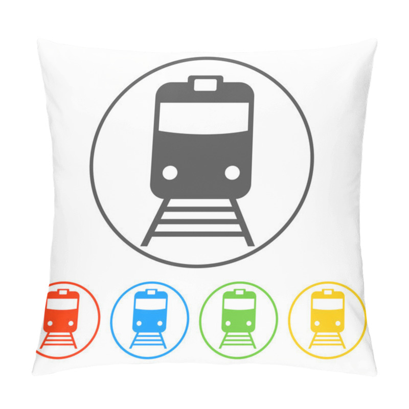 Personality  Train Icon Pillow Covers