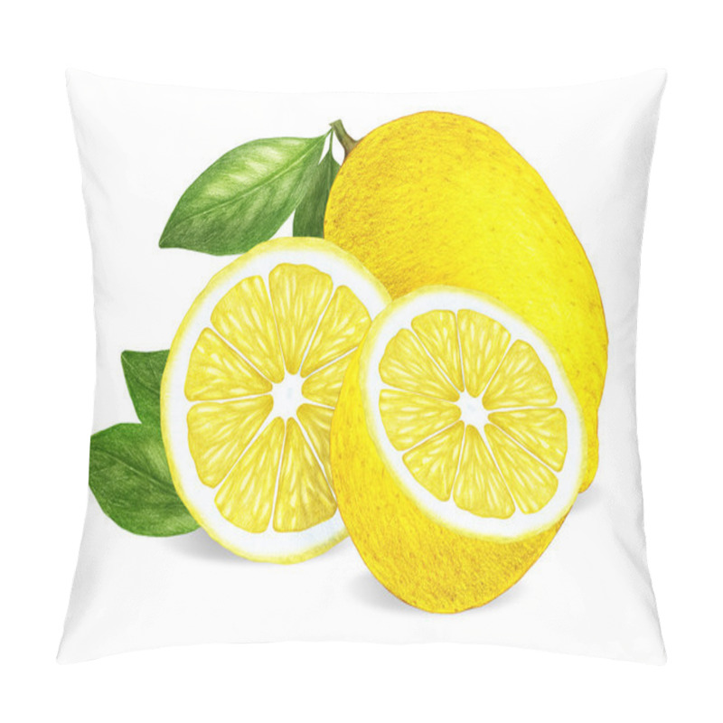 Personality  Hand Drawn Illustration Of Lemons Pillow Covers