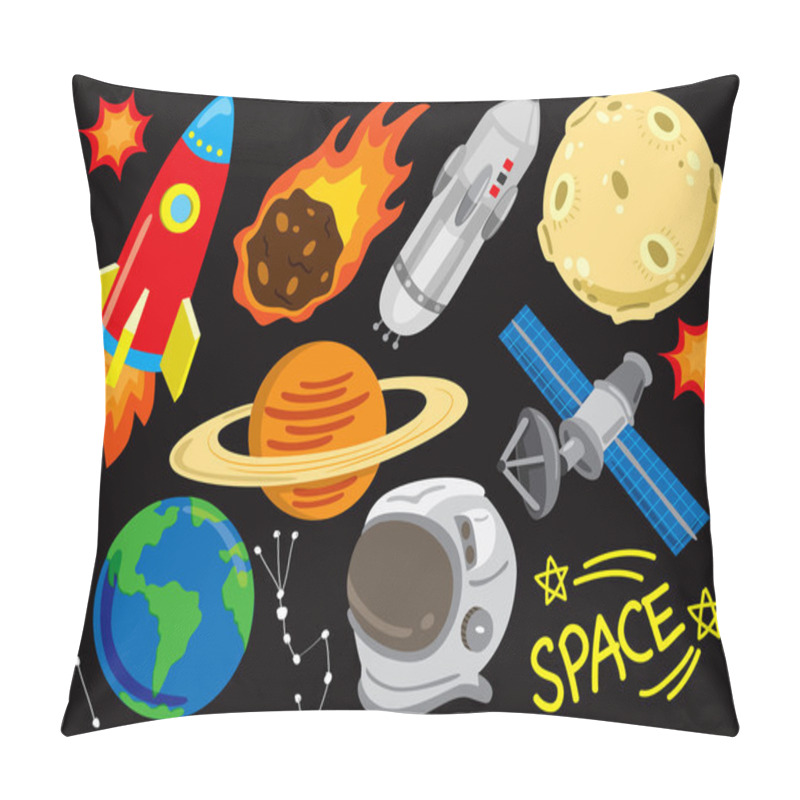 Personality  Space Doodle Set Pillow Covers