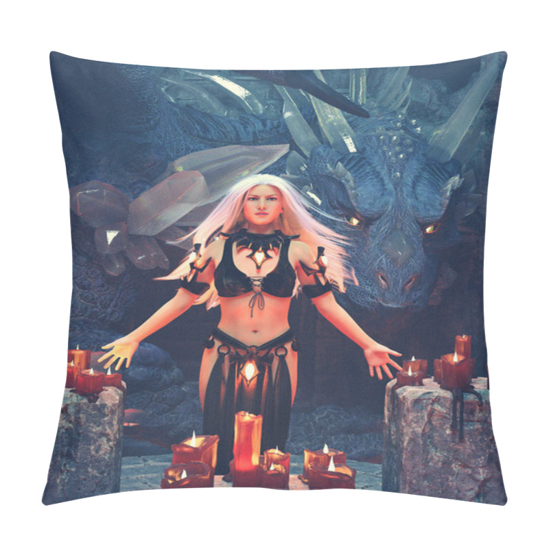 Personality  Queen Of The Dragon,3d Rendering Pillow Covers