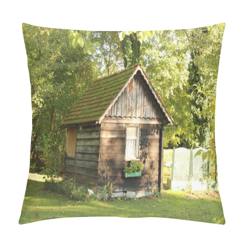 Personality  A Wooden Shed In Hard, Vorarlberg, Austria.  Pillow Covers