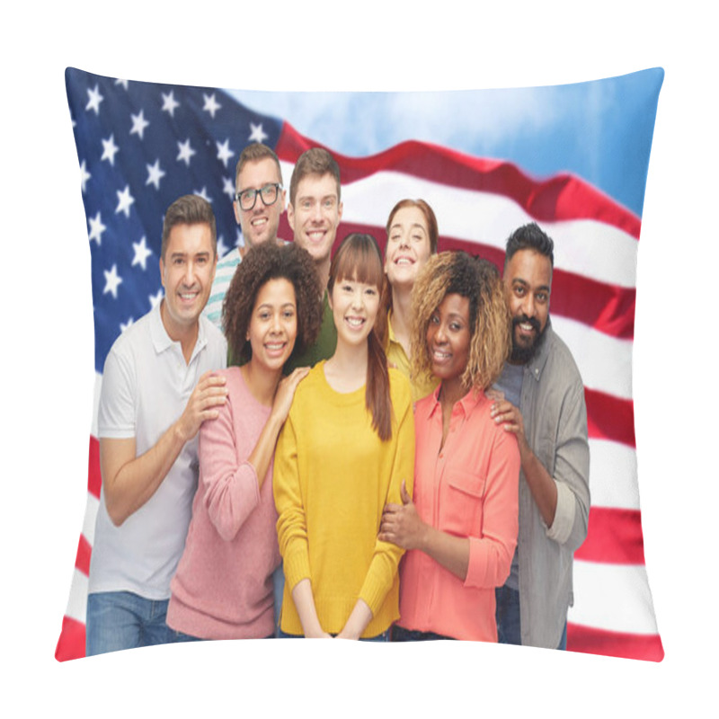 Personality  International Group Of Happy Smiling People Pillow Covers