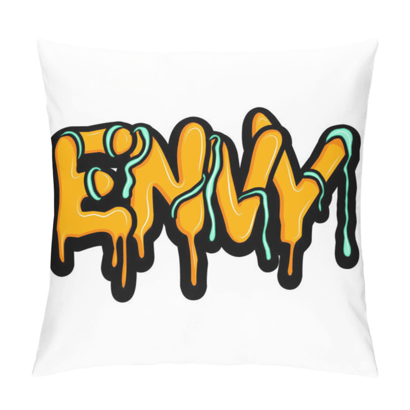 Personality  Graffiti Lettering Typography Art Illustration Pillow Covers