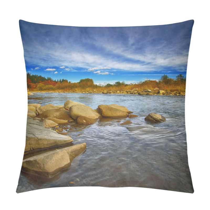 Personality  Rocky Shore Of The River Pillow Covers