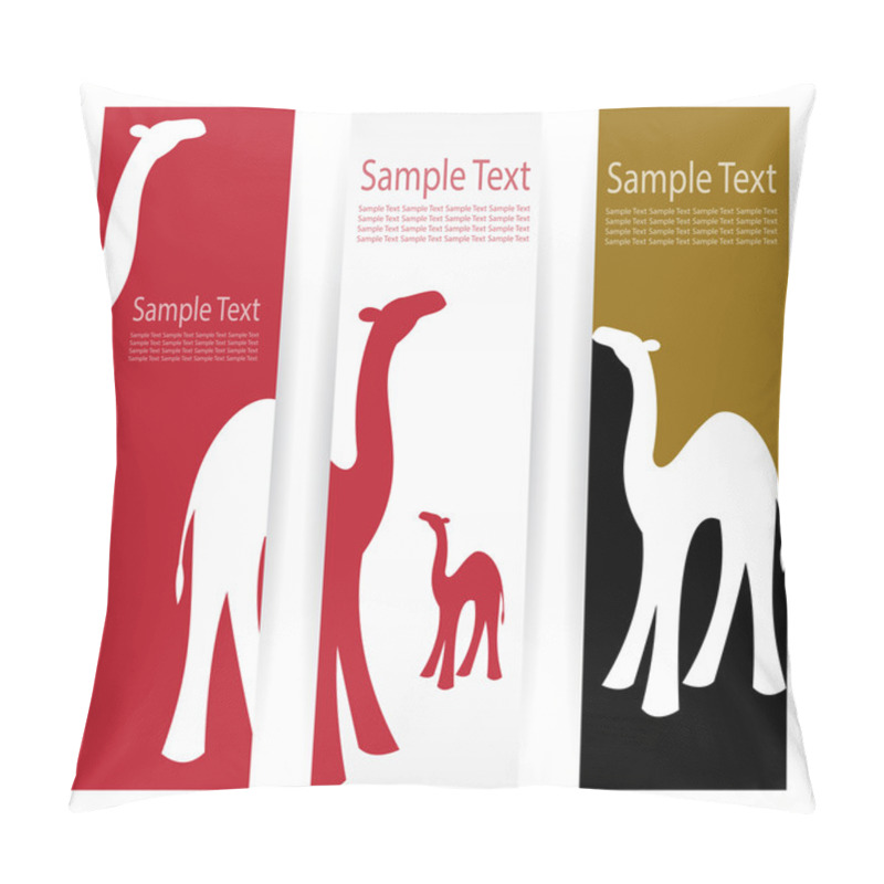 Personality  Camel Banners Pillow Covers