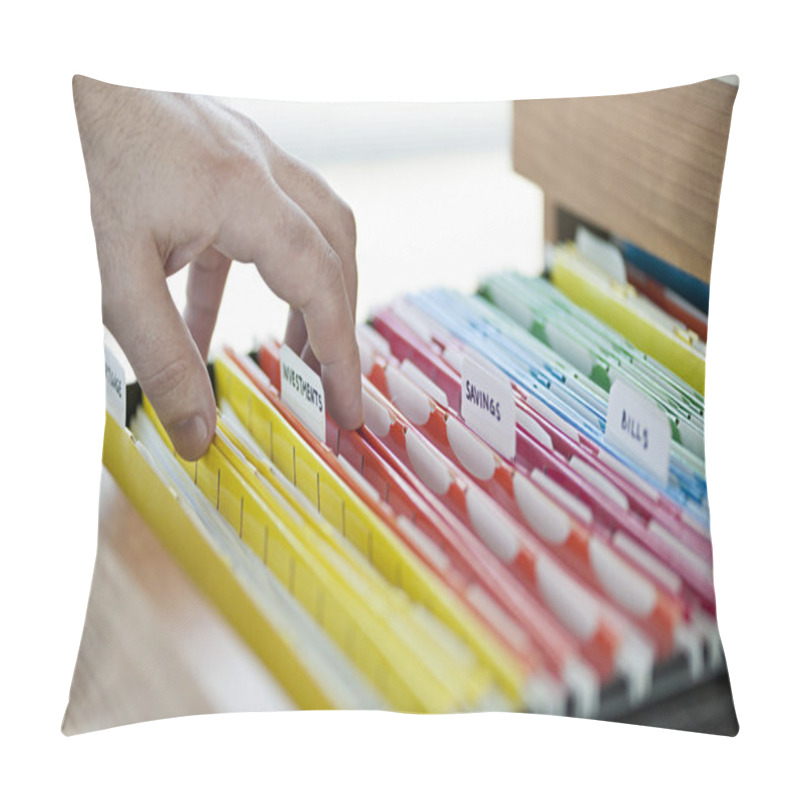 Personality  Financial Documents In Folders Pillow Covers