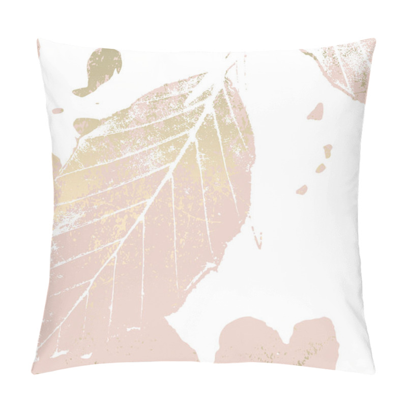 Personality  Autumn Foliage Rose Gold Blush Background Pillow Covers