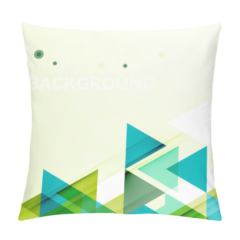 Personality  Abstract Geometric Background. Modern Overlapping Triangles Pillow Covers