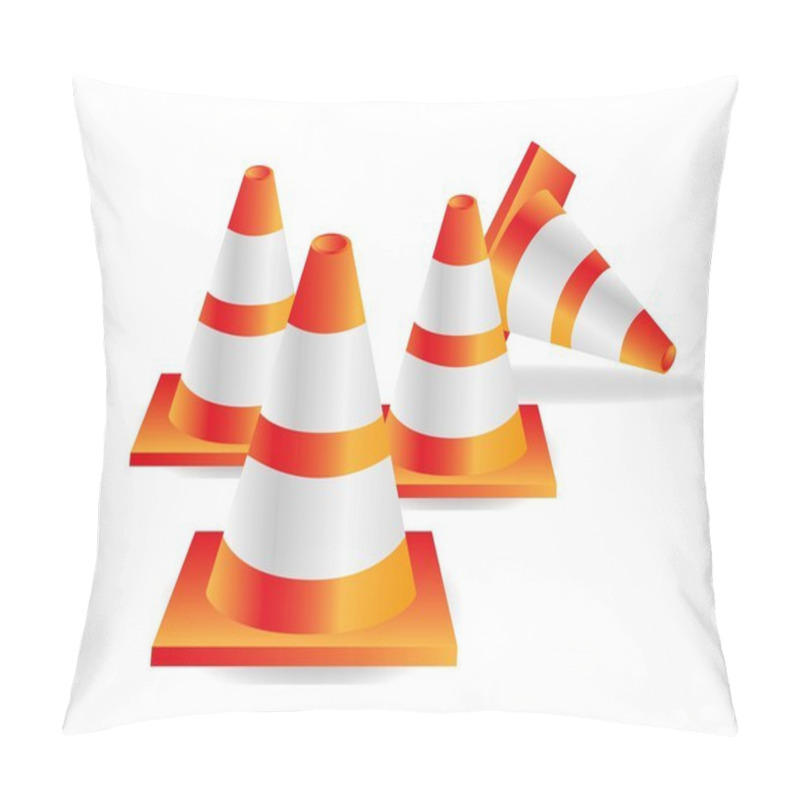 Personality  Traffic Cones Pillow Covers