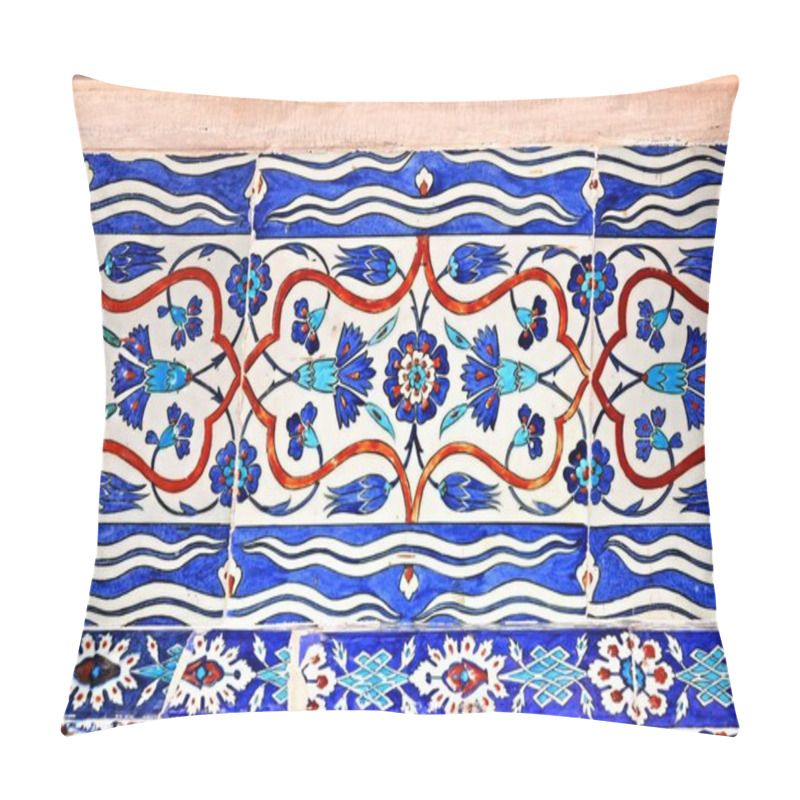 Personality  The Iznik Tiles From Ottoman Era. Pillow Covers