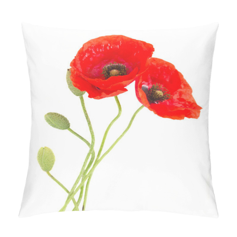 Personality  Poppy Flowers Pillow Covers