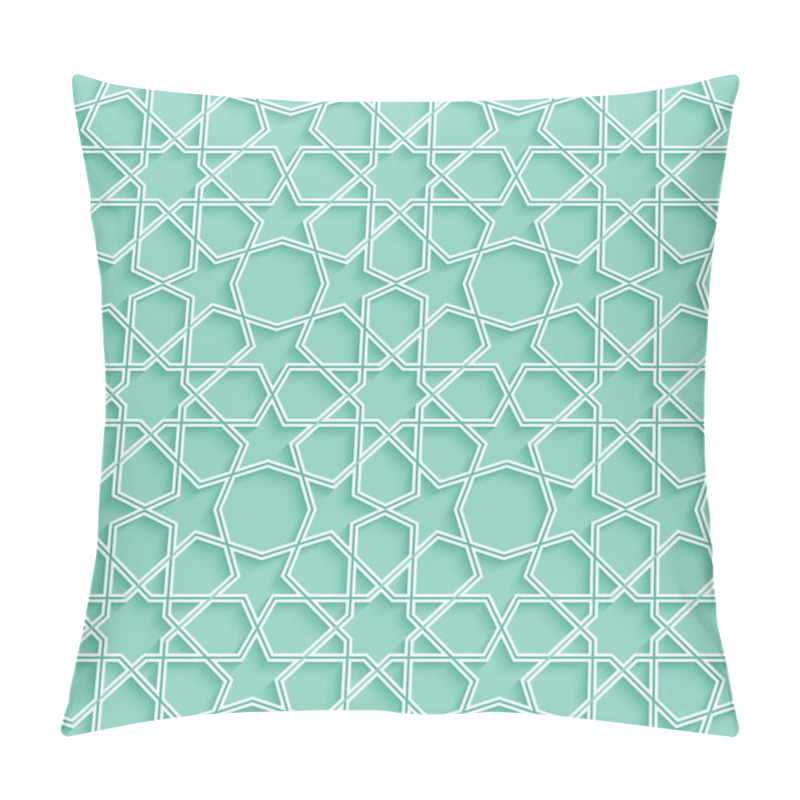 Personality  Abstract Turquoise Arabic  Pattern Pillow Covers