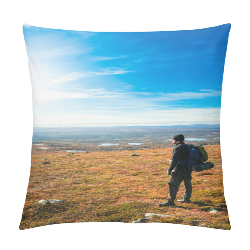 Personality  Young Man At The Top  Looking Out Over The View Pillow Covers