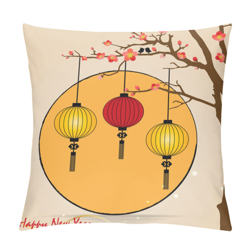 Personality  Big Traditional Chinese Lanterns Will Bring Good Luck And Peace Pillow Covers