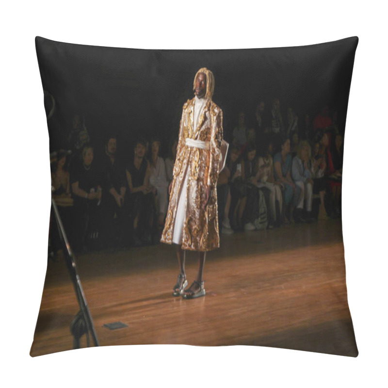 Personality  Sao Paulo, Brazil - November 8, 2023: Joao Pimenta Fashion Show During Sao Paulo Fashion Week.  SPFW N56, With An Origins Theme, At Shopping Iguatemi, In The South Zone Of The Capital Of Sao Paulo, This Wednesday, November 8, 2023 Pillow Covers