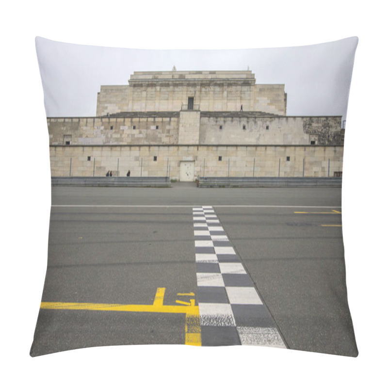 Personality  Remains Of The Zeppelinfeld Grandstand In Nuremberg Pillow Covers