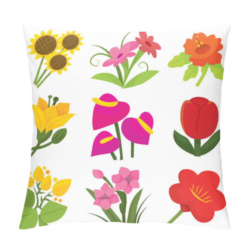 Personality  Flowers Set Pillow Covers