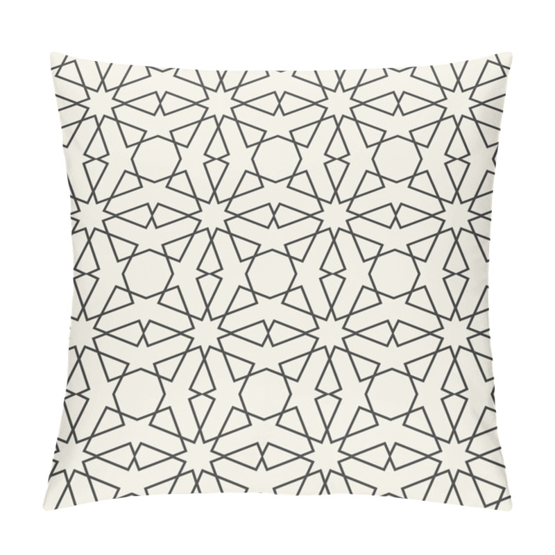 Personality  Abstract Seamless Geometric Islamic Wallpaper Pattern Pillow Covers