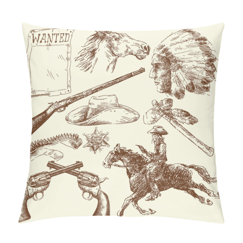 Personality  Wild West Pillow Covers