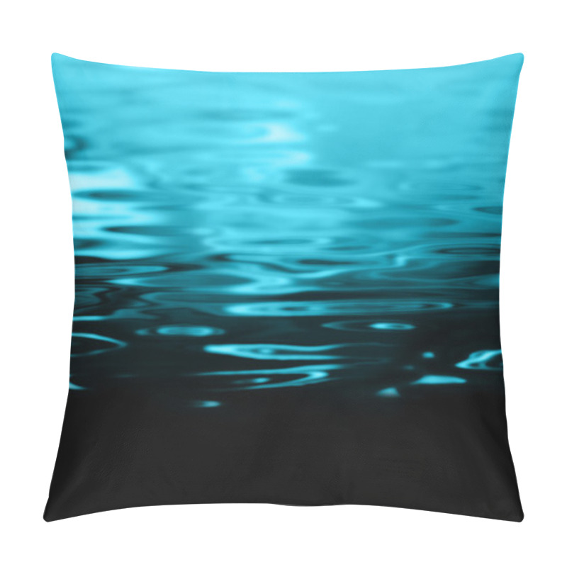 Personality  Water Background With Gradient To Black Pillow Covers