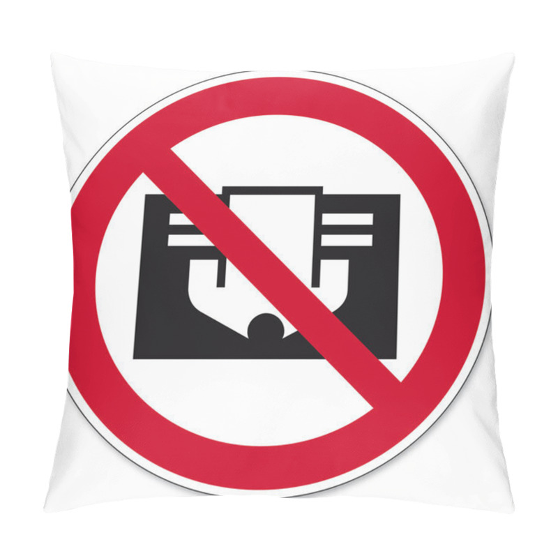 Personality  Prohibition Signs BGV Icon Pictogram Do Not Cover Shirt Pillow Covers