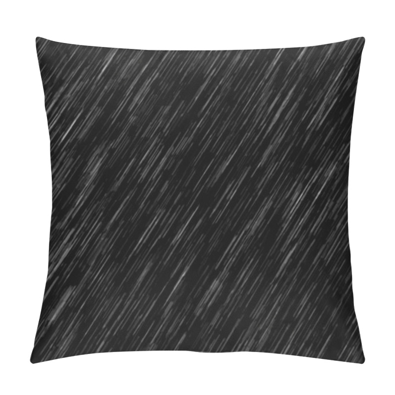 Personality  Heavy Rain, Texture On Black Background, Large Texture Pillow Covers