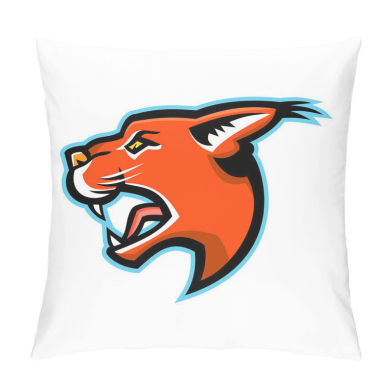 Personality  Caracal Head Side Mascot Pillow Covers