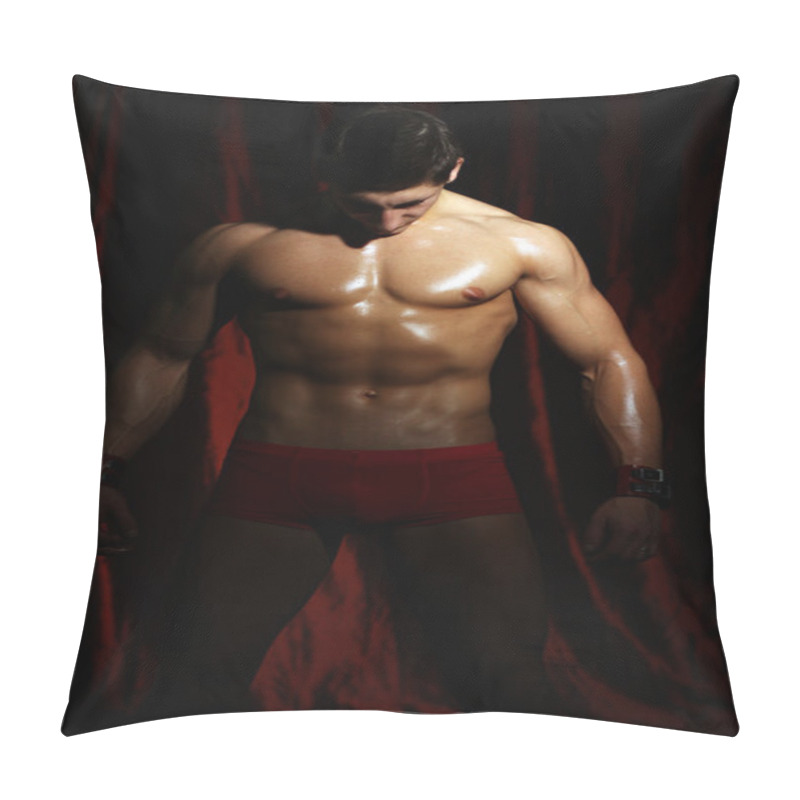 Personality  Portrait Of A Muscleman Pillow Covers